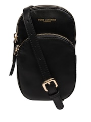 Pure Luxuries London 'Luna' Leather Cross-Body Phone Bag - Image 1 of 7
