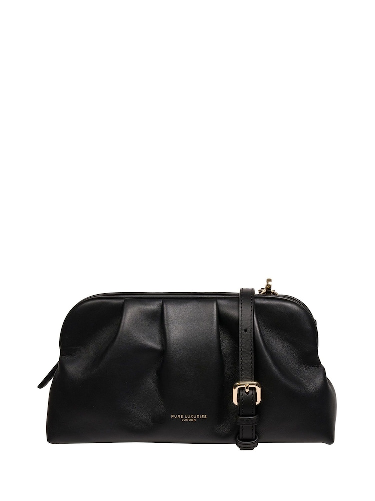 Pure Luxuries London Kimberly Leather Cross Body and Clutch Bag - Image 1 of 7