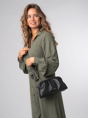 Pure Luxuries London Kimberly Leather Cross Body and Clutch Bag - Image 5 of 7