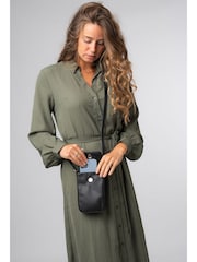 Pure Luxuries London Alexis Leather Cross Body Phone Bag - Image 5 of 6