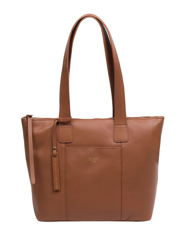 Cultured London Kensal Leather Brown Handbag - Image 1 of 7