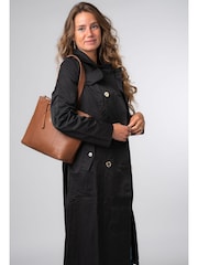 Cultured London Kensal Leather Brown Handbag - Image 6 of 7