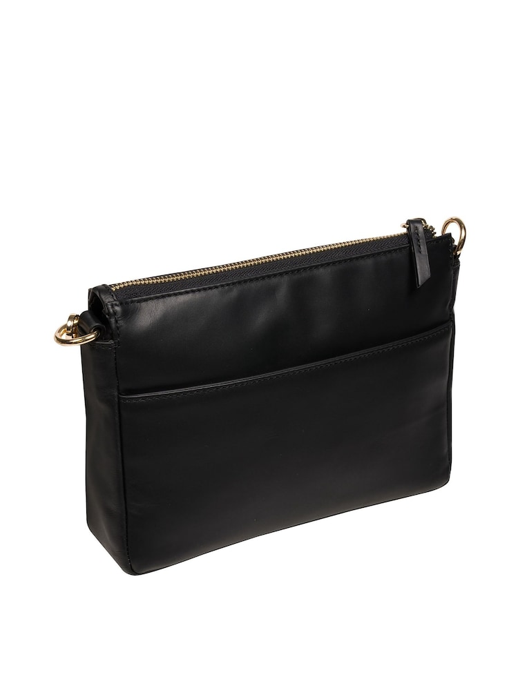 Pure Luxuries London Kerry Leather Cross Body Black Bag - Image 2 of 6
