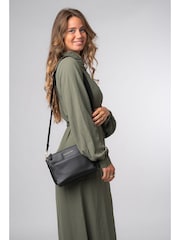 Pure Luxuries London Kerry Leather Cross Body Black Bag - Image 6 of 6