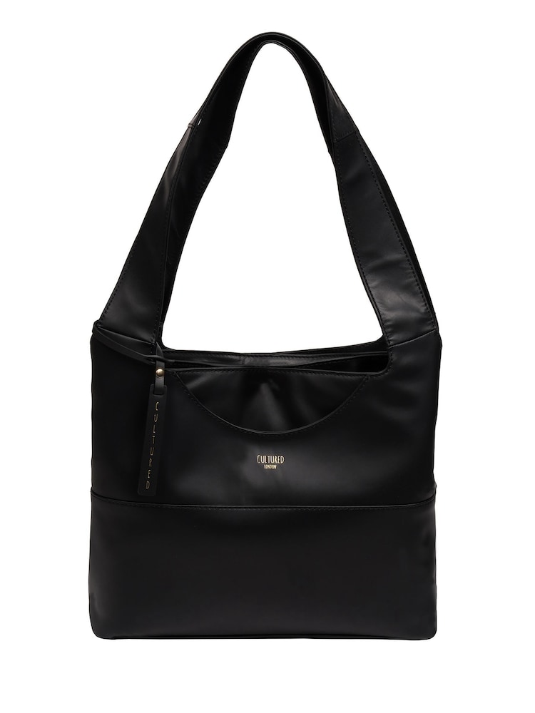 Cultured London Ariel Leather Shoulder Bag - Image 5 of 6