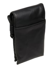 Pure Luxuries London Chloe Leather Cross Body Phone Black Bag - Image 4 of 7