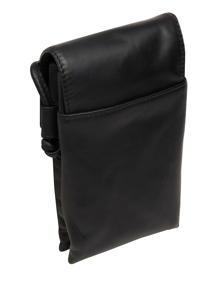 Pure Luxuries London Chloe Sac en cuir pour téléphone noir - Image 4 of 7