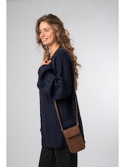 Pure Luxuries London Alexis Leather Cross Body Phone Bag - Image 6 of 7