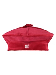 Emile et Rose Red Velour padded Coat with pleats & Beret - Image 5 of 5