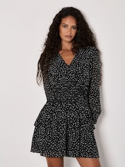 Apricot Black Spot Smock and Layer Tiered Dress - Image 3 of 5