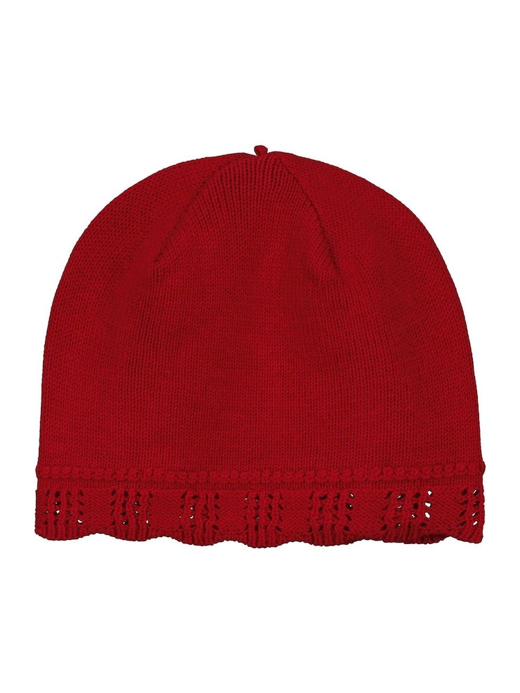 Emile ET Rose Red 100% Cotton Knit All-In-One With Tartan Bow & Hat - Bild 6 von 6