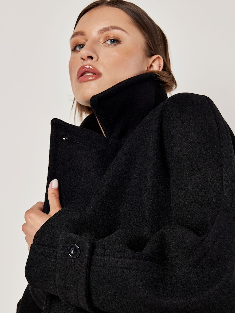 Buy Apricot Black Pea Coat from the Next UK online shop