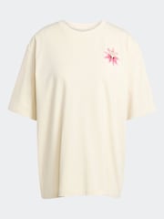 adidas Originals White Oversize Graphic 100% Cotton T-Shirt - Image 7 of 7