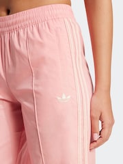 Rosa - adidas Originals Crochet 3 Stripe Wide Leg Trousers - Imagen 4 de 6