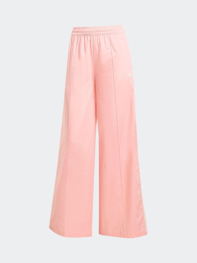 Rosa - adidas Originals Crochet 3 Stripe Wide Leg Trousers - Imagen 6 de 6