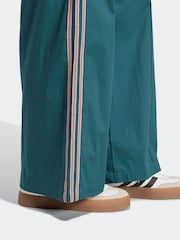 adidas Originals Green Crochet 3 Stripe Wide Leg Trousers - Image 5 of 5