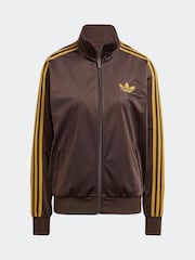 adidas Originals Brown/Yellow Firebird Track Top - Image 6 of 6