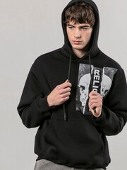 Religion Black 100% Cotton Ripped Hoodie - Image 1 of 4