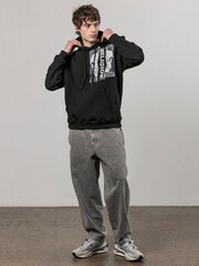 Religion Black 100% Cotton Ripped Hoodie - Image 3 of 4