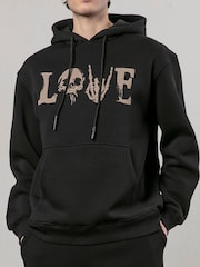 Religion Black 100% Cotton Love Hoodie - Image 1 of 4