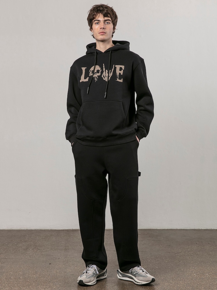 Religion Black 100% Cotton Love Hoodie - Image 4 of 4