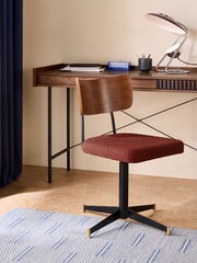 MADE.COM Rust Red Amalyn Office Chair - Image 1 of 4