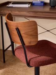 MADE.COM Rust Red Amalyn Office Chair - Image 2 of 4