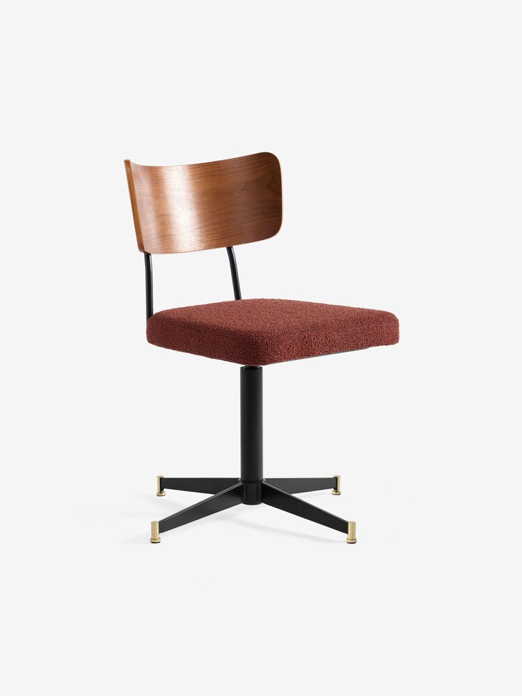 MADE.COM Rust Red Amalyn Office Chair - Image 4 of 4