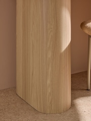 MADE.COM Light Oak Effect Kain Storage Desk - Image 2 of 5