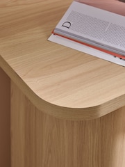 MADE.COM Light Oak Effect Kain Storage Desk - Image 3 of 5