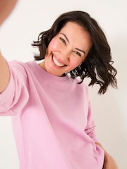 FatFace Georgia Light Pink Crew Sweatshirt - Image 3 of 5