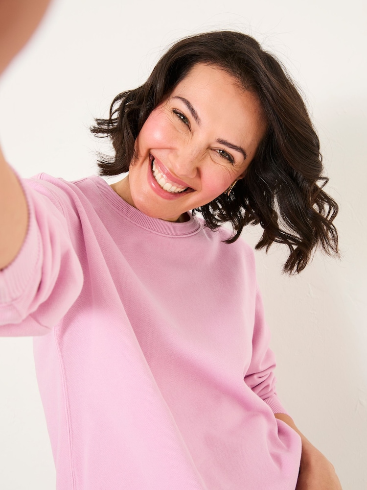 FatFace Georgia Light Pink Crew Sweatshirt - Image 3 of 5