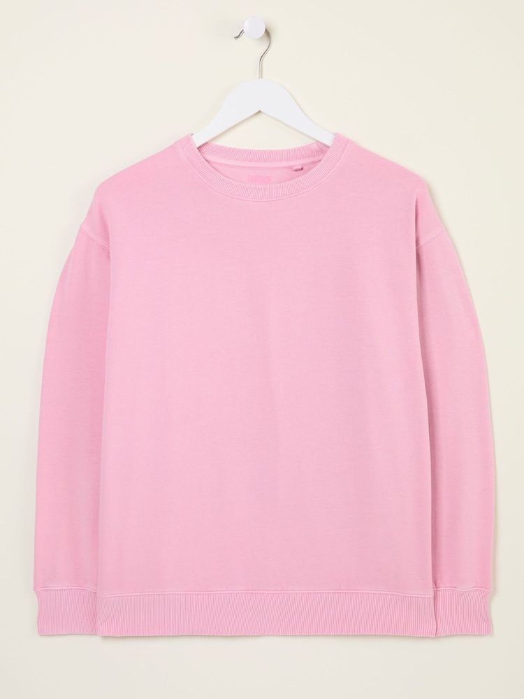 FatFace Georgia Light Pink Crew Sweatshirt - Image 5 of 5