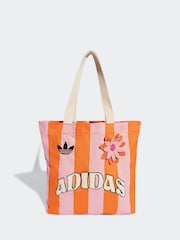 adidas Pink/Orange Stripe 100% Cotton Bag - Image 1 of 5