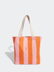 adidas Pink/Orange Stripe 100% Cotton Bag - Image 2 of 5