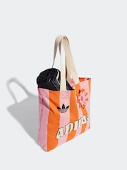 adidas Pink/Orange Stripe 100% Cotton Bag - Image 3 of 5