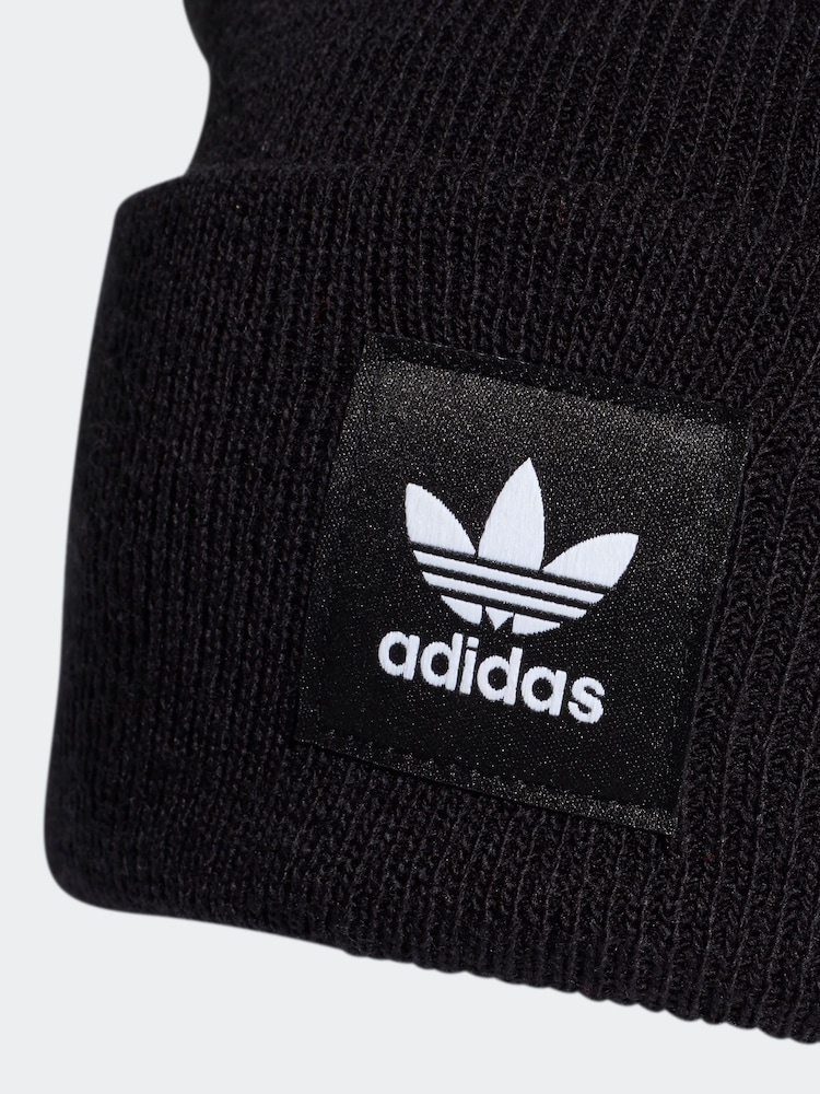 adidas originals Black Cuff Knit Hat - Image 5 of 5