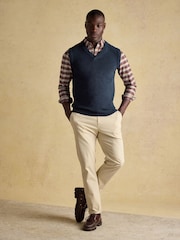 Joules Highland Navy Knitted Tank Top - Image 3 of 6
