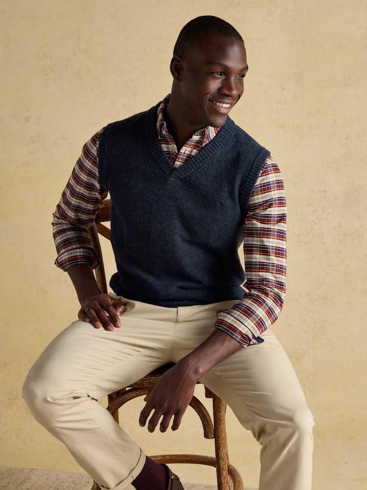 Joules Highland Navy Knitted Tank Top - Image 6 of 6 Joules Highland Navy Knitted Tank Top - Image 6 of 6