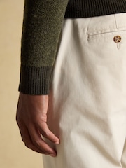 Joules Highland Dark Green Wool-Rich Button Quarter Zip Jumper - Image 5 of 10