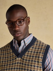 Joules Ferguson Wool-Rich Houndstooth Vest - Imagem 4 de 9