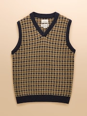Joules Ferguson Wool-Rich Houndstooth Vest - Imagem 9 de 9