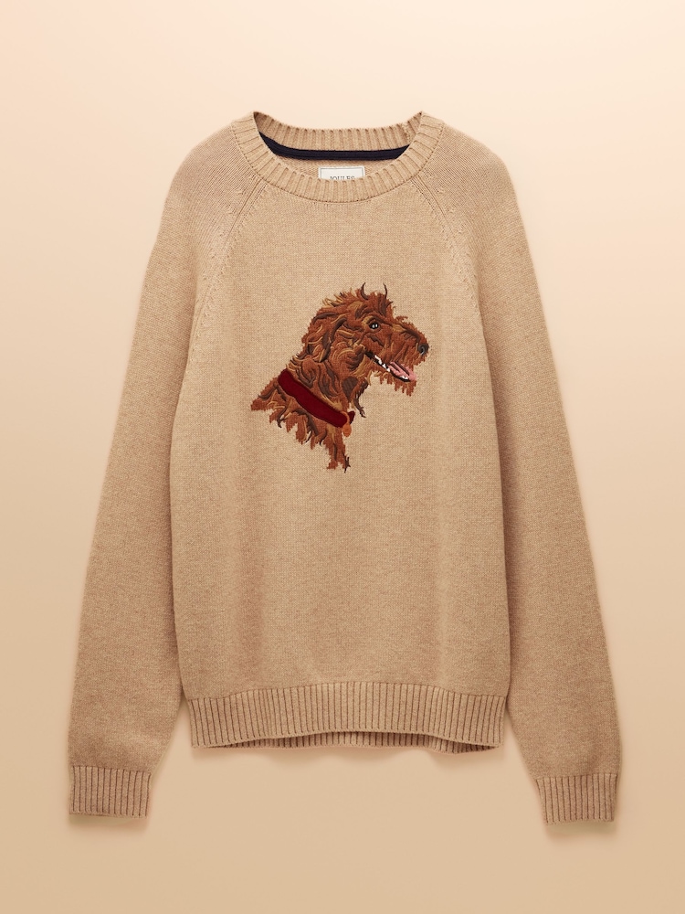 Irish Wolf Hound Oatmeal Crew Neck Jumper - Image 10 of 10 Irish Wolf Hound Oatmeal Crew Neck Jumper - Image 10 of 10