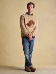Irish Wolf Hound Oatmeal Crew Neck Jumper - Image 5 of 10