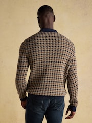 Suéter de tela pata de gallo con alto contenido en lana Ferguson - Imagen 5 de 10