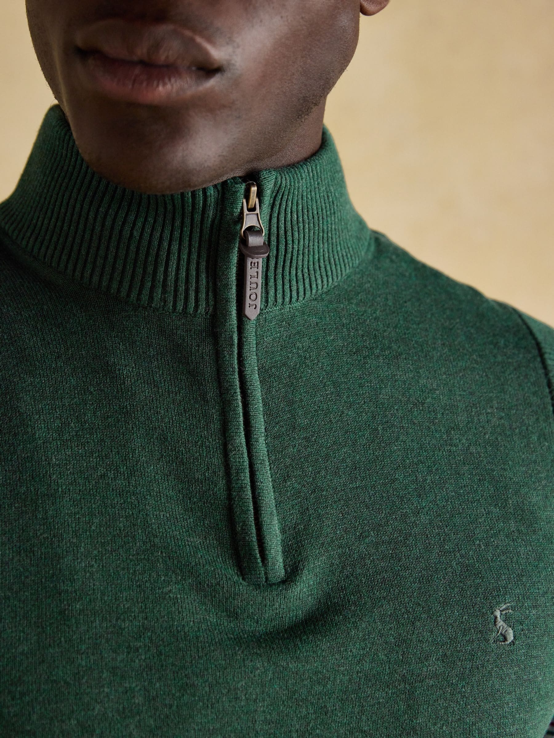 Buy Hillside Green Quarter Zip Knitted Tank Top from Next USA