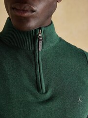 Hillside Green Quarter Zip Knitted Tank Top - Image 4 of 7