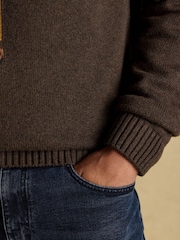 Joules Jonty Brown Crew Neck Jumper - Image 8 of 9