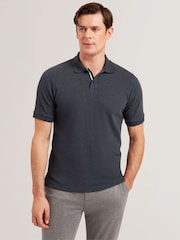 Ted Baker Redman Polo-Shirt mit kurzen Ärmeln und Struktur - Bild 2 von 6