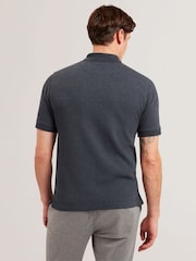 Ted Baker Redman Polo-Shirt mit kurzen Ärmeln und Struktur - Bild 3 von 6
